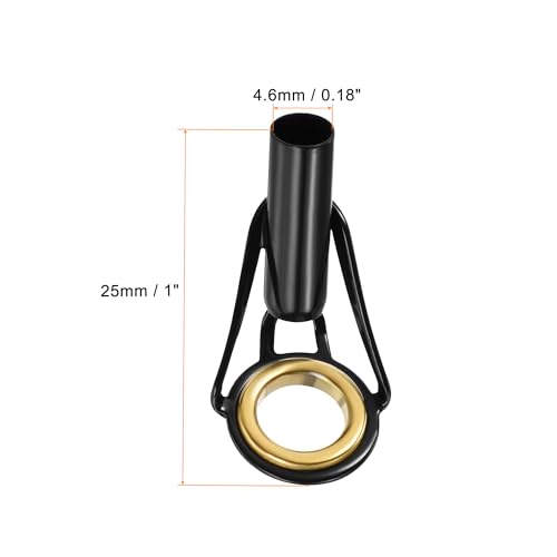 PATIKIL Fishing Rod Tips Repair Kit Stainless Steel Ring Guide for Saltwater Freshwater Fishing - size: 4.6mm