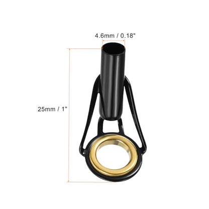 PATIKIL Fishing Rod Tips Repair Kit Stainless Steel Ring Guide for Saltwater Freshwater Fishing - size: 4.6mm