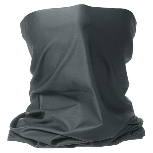 HARFINGTON Summer Cooling Neck Gaiter Sun Protection Face Mask Fishing Necks Gaiter Unisex for Cycling Outdoor Sports - color: Deep Gray