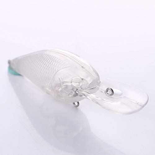 25pcs Fishing Crankbait Blanks,Unpainted Fishing Lures Blank Minnow Crankbaits Hard Bait Bodies Set 9cm 10.9g