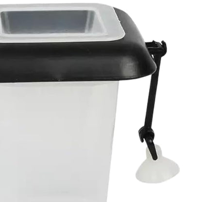 Fish Food Cup | Floating Container with Suction Cup | Fish Food Holder,for Live Bait Freshwater Tank Feeding Care Portion Control