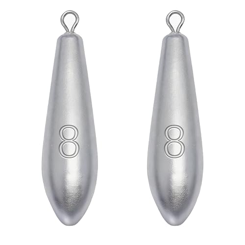 Drop Shot Fishing Weights Sinkers for Saltwater Freshwater Fishing - style: 8 Ounce-2pcs