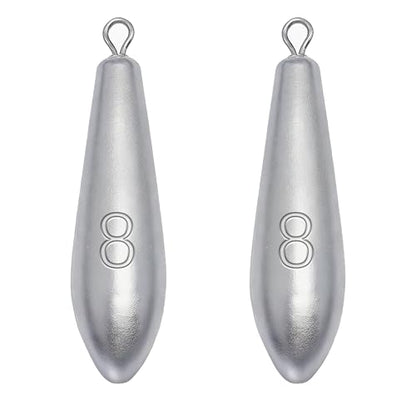 Drop Shot Fishing Weights Sinkers for Saltwater Freshwater Fishing - style: 8 Ounce-2pcs