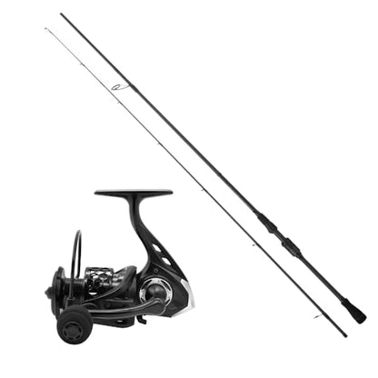 ROOBLINOS BASS Hunter Fishing Rod and Spinning Reel Combo 6.9ft Lightweight Carbon Fiber Fishing Pole Set Freshwater & Saltwater Bass Trout and Panfish Lakes Rivers Fishing - color: BASS HUNTER+GTA2-2000