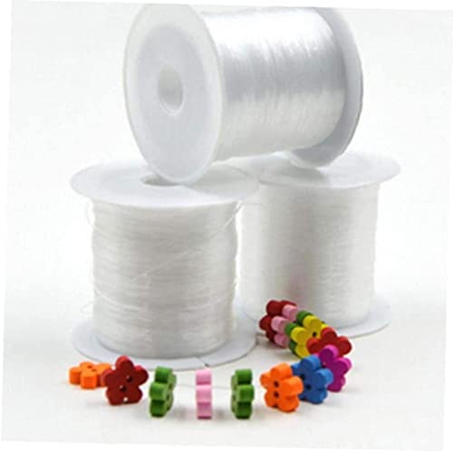 1 Roll of Fishing Line Crystal Clear Nylon Fishing Line Spool Lugs SNG The Jewelry Thread for DIY Crafting-0.2mm * 155M Clever Design