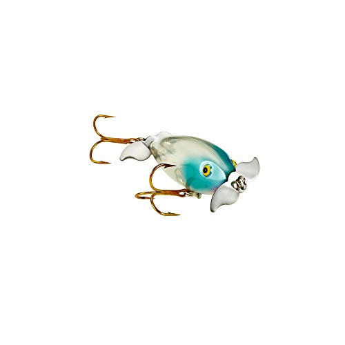 Cotton Cordell Crazy Shad Spinning Topwater Fishing Lure, 3 Inch, 3/8 Ounce - color: Clear Blue Nose
