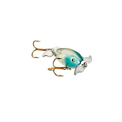 Cotton Cordell Crazy Shad Spinning Topwater Fishing Lure, 3 Inch, 3/8 Ounce - color: Clear Blue Nose