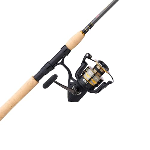 Penn Battle IV Spinning Reel and Fishing Rod Combo - size: 4000 Size Reel - 7' - Medium - 3pc, style: Battle IV