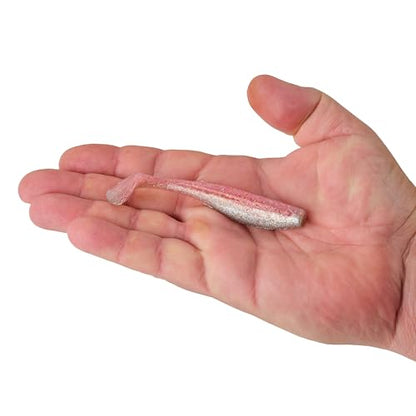 Berkley Gulp! Saltwater Paddleshad Fishing Soft Bait - color: Flamingo Chrome, size: 4"