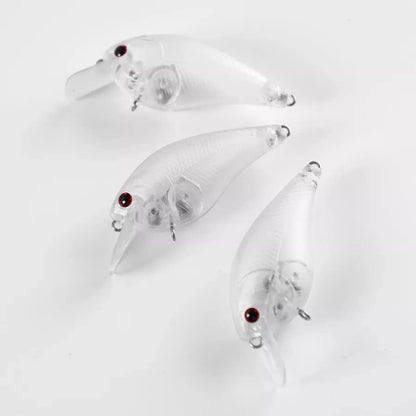 Blank Hard Lures Kit Unpainted Fishing Baits Sets Crankbait Wobblers Freshwater Fish Lure Wobblers Minnow Lure Bodies Fishing Tackle - color: 25pcs 6CM