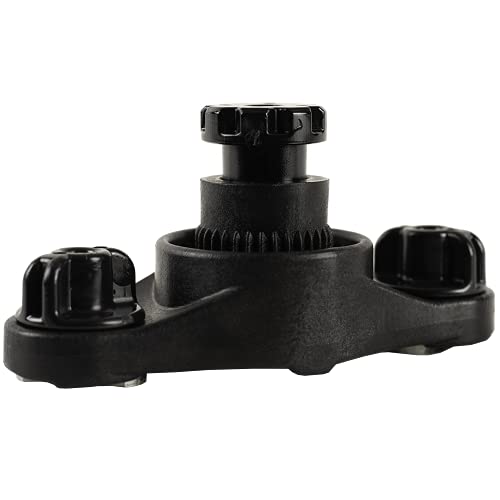 YakAttack HD LockNLoad Track Mount Base | Dual MightyBolt System for Kayak Rod Holders, Fish Finders & Heavy-Duty Gear | Track or Deck Mount | Yak Attack USA-Made