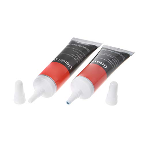 2 Pieces Fishing Reel Special Lubricant Oil Grease Drum Wheel Spinning Wheel Bearings Noise Abrasion Reducing Waterproof, 14.8ml