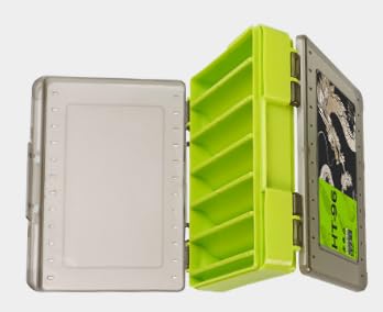 Waterproof Fishing Tackle Box with Dividers & Tray | Organized Tackle Storage for Fishing Gear-Green - color: Green, size: Small