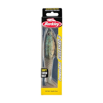 Berkley PowerBait CullShad Fishing Soft Bait - color: Electric Shad, size: 6 in (1.2 oz)