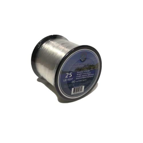 Lee Fisher Sport. Monofilament Fishing line for Fishing Hanging Decorations and Crafts in Various LB Test 1/4 LB Spool, Clear-10,12,15,20,25,30,40,50,60,80,100 LB Test - size: 30 LB TEST