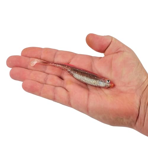 Berkley PowerBait Drip Swimmer Fishing Soft Bait - color: HD Pink Shiner, size: 5"