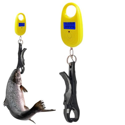 Fishing Scale Small Portable Handheld | Scale Fish Controller for Fishing - color: Yellow