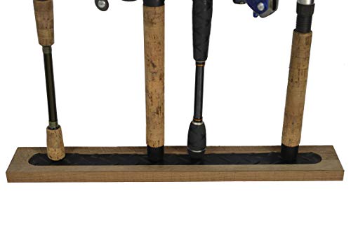 Old Cedar Outfitters Modular Wall Rack for Fishing Rod Storage, Holds up to 8 Fishing Rods - color: Distressed
