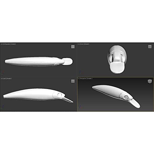 10 Blank Unpainted Minnow Crankbait Topwater Lipless Jerkbait Fishing Lures V3 - color: UPM600P10