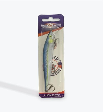 Luck E Strike STX Jerkbait, 4.5 Inch Suspending Hydrodynamic Fishing Lure, Made in The USA - color: Pro Blue