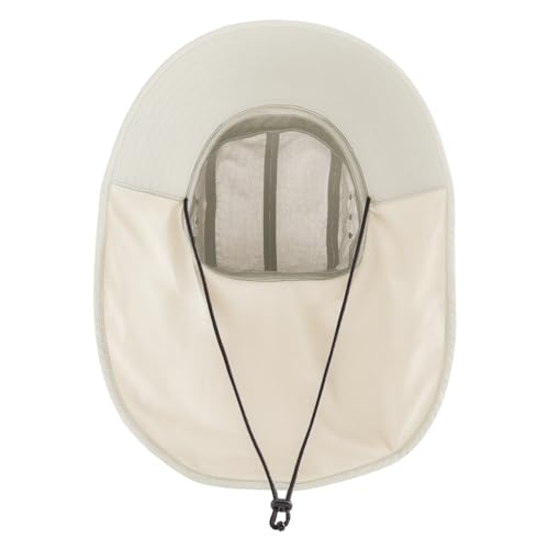 Cooling Sun Defender Sun Hat, UPF 50 UV Protection for Men Women, Wide Brim Outdoor Hat for Hiking, Fishing, Beach, Gardening - color: Oatmeal