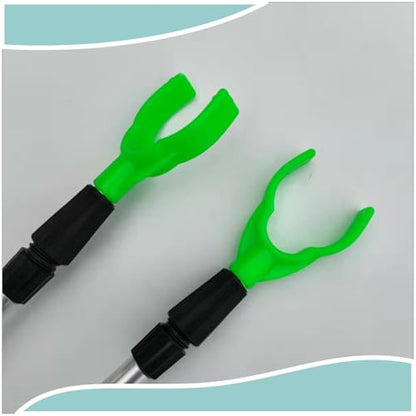 5 Pcs Aluminum Alloy Fishing Rod Holder for Ground,Rod Holders for Bank Fishing,14-22 inchs Telescopic Rod Holder ,10 pcs Fishing Bells