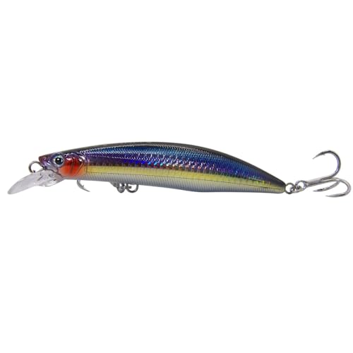 C-Strike Prime Action Jerkbait CS20 110mm and CS30 125mm - Suspending/Slow Sink Minnow Jerkbait Fishing Lure Fishing Lure - color: Mystique, size: 20g