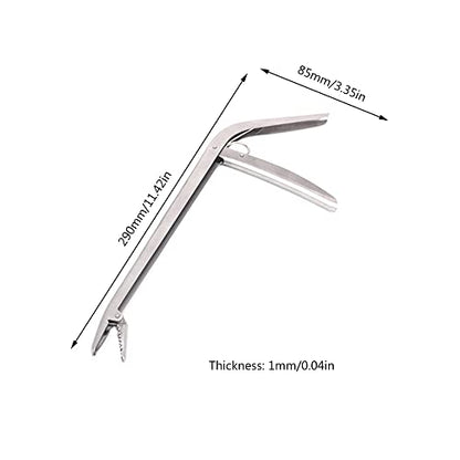 SEIWEI Fishing Hooks Remover Extractor Rivers Freshwater Saltwater Fishing Grabber Tool Stainless Steel Fish Holder Fishing Tongs Silver Portable - color: 3PCS