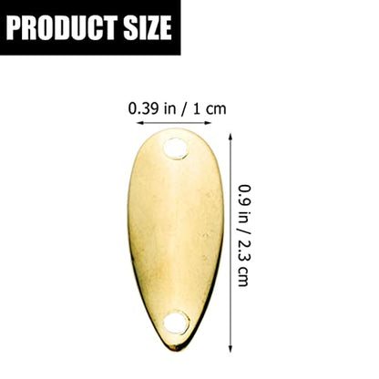BESPORTBLE 20pcs Wear-Resistant Fishing Lure Blades for Freshwater Bait Making Kit Reusable Blades Lightweight Fishing Accessories