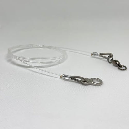 Fishing Shock Leader Line for Jigging and Trolling or Bite Guard Line 100-300 Pound Line - size: 48 inch (100 pound line), style: Figure 8