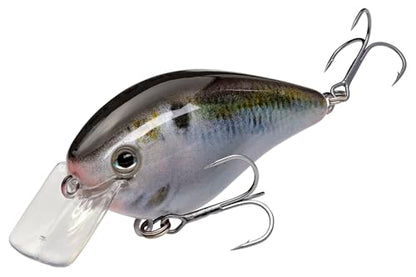 Strike King KVD 1.5 Hard Knock Fishing Lure, 3/8 oz, 3D Lifelike Eyes - color: Natural Shad, size: 3/8oz