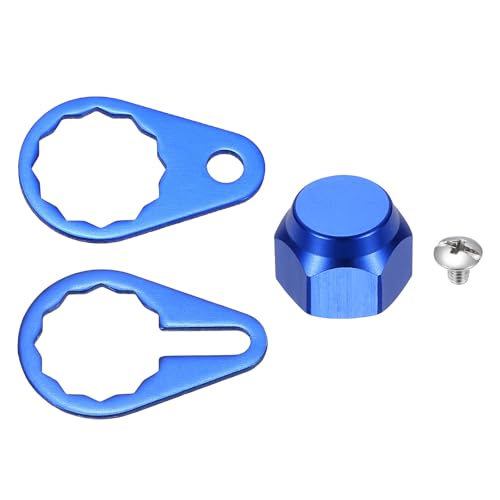 Fishing Reel Screw Nut Caps, Right Handle Locking Plate Nut Replacement Part - color: Blue, size: M7