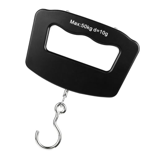 Amosfun Digital Fishing Scale Handheld Electronic Luggage Scale Portable 50kg Capacity with LCD Display for Travel and Outdoor Use
