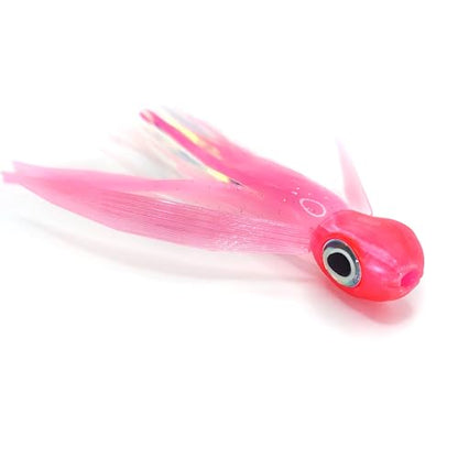 Saltwater Big Game Fishing Lure, for Offshore trolling (FlyBoy) - color: Electric Pink White Pearl