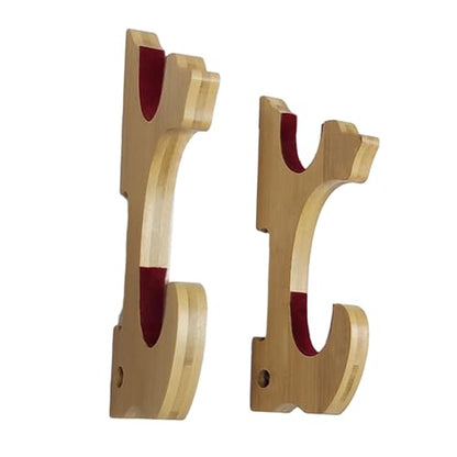 Wall Mounted Display Stand Bamboo Flute Holder Samurai Flute Holder - color: 2 Tier
