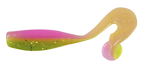 Bobby Garland Stroll'R Soft Plastic Crappie Fishing Lure, 2.5 Inches, Pack of 12 - color: Pink/Green