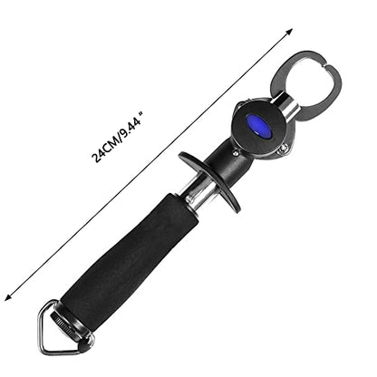 SagaSave Fishing Pliers Set Ice Fishing Gear Hook Remover Fishing Griper with 6D Precise Grinding Blades, Wrist Strap and Scale Fishing Tools Set with Bag