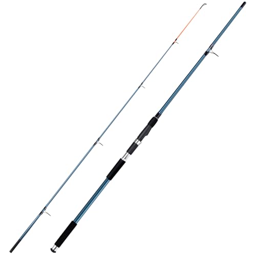 Dr.Fish Spinning Fishing Rod for Surf Fishing, Hard Power, Extra Fast, 3 Section Carbon Fiber Stainless Steel Guide EVA Grip Surf Casting Saltwater Fishing Pole Beach Trolling - size: 9.8FT-2 Sections