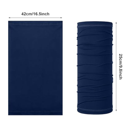 Geyoga Summer UV Protection Cooling Neck Gaiter | Sunscreen Breathable Face Scarf Bandana Mask Neck Gaiter for Outdoor Fishing Hiking Camping - color: Blue