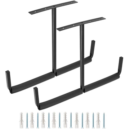 Overhead Garage Storage Rack, Heavy Duty Ceiling Garage Storage Hooks, Utility Wall Hooks for Lumber Ladder Bike & Other Bulky Items