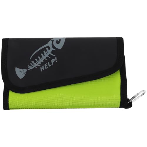 MAGICLULU Waterproof Fishing Tackle Bag with Large Capacity Soft Lure Storage Pouch, Detachable Soft Bait Organizer for Fresh and Saltwater Line Gear, Portable Fishing Gear Bag