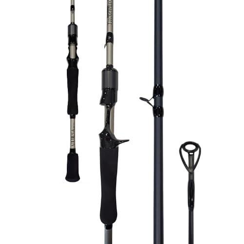 Fitzgerald Vursa Series Baitcasting Rods | High Modulus Graphite | American Tackle TiForged Air Guides | 9 Models | Bass, Walleye & Musky | Freshwater & Inshore - size: 7'6" Heavy (casting)