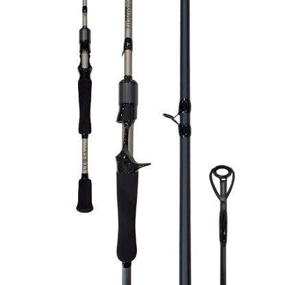 Fitzgerald Vursa Series Baitcasting Rods | High Modulus Graphite | American Tackle TiForged Air Guides | 9 Models | Bass, Walleye & Musky | Freshwater & Inshore - size: 7'6" Heavy (casting)