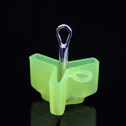 100 Pcs Yellow Fishing Treble Hook Covers Fishing Hook Bonnets Fishing Safety Cap Protector Fishing Hook Safety Cover Terminal Tackle and Accessories