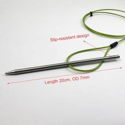 COOLHOOD Stringer Fish Holder for Diving Quick Handspear Fish Needle Hook Stringer with Clip Stainless Steel - color: 100cm