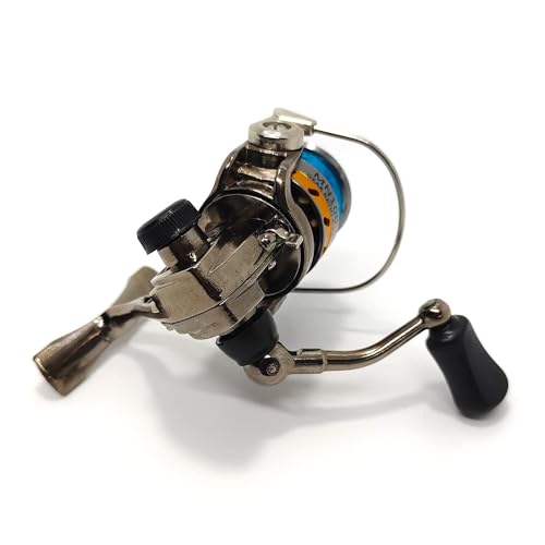 Mini 100 Small Metal Spinning Wheel Aluminum Fishing Reel with Metal Spool for Freshwater and All Season Fishing