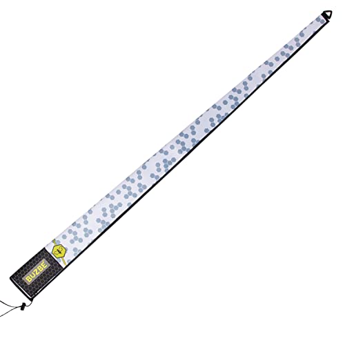 BUZBE Spinning Quik-Shield Rod Cover, Fishing Rod Sleeve, Rod Sock, Neoprene Rod Cover, Spinning Rod Cover, Saltwater Rod Cover - color: White Hex