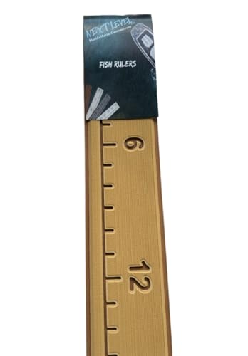 Next Level Inc. | Fish Ruler | SeaDek | 36 inch Fish Measurement Tool | Perfect for Boats and Kayaks | Camel/Mocha - color: Camel/Mocha