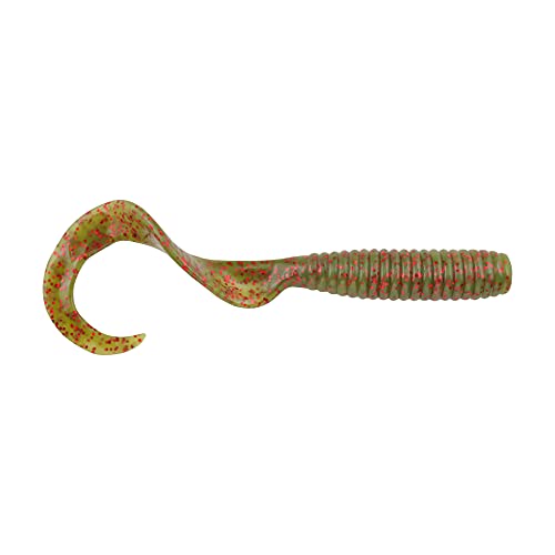Berkley Gulp! Grub Saltwater Fishing Soft Bait - color: Motor Oil Red Fleck, size: 8- Inch