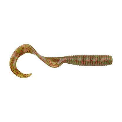 Berkley Gulp! Grub Saltwater Fishing Soft Bait - color: Motor Oil Red Fleck, size: 8- Inch